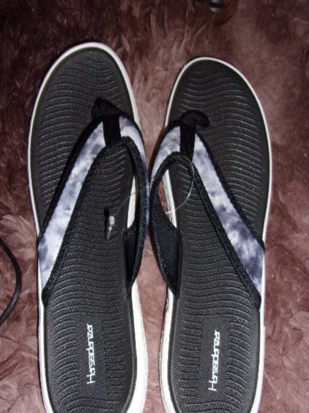 Harssidanzar Womens Flip Flops Comfort Thong Sandals for Beach size 8.5 Eu 39